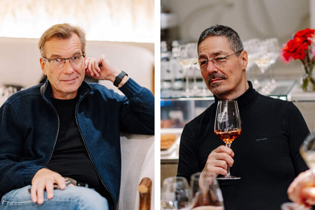 Валерий Лукин (слева) / Антон Панасенко, первый официальный кандидат от России на чемпионате мира среди сомелье, лучший сомелье России 2003 года