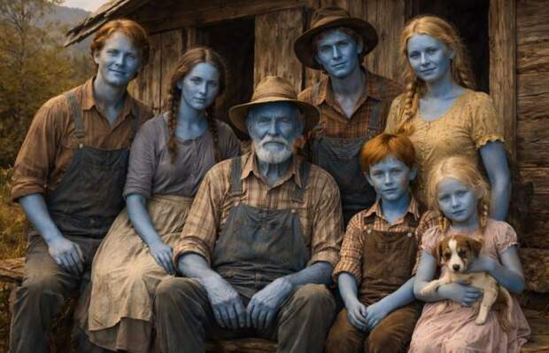 Голубая кровь: как генетическая мутация превратила изолированную семью в «синих людей»