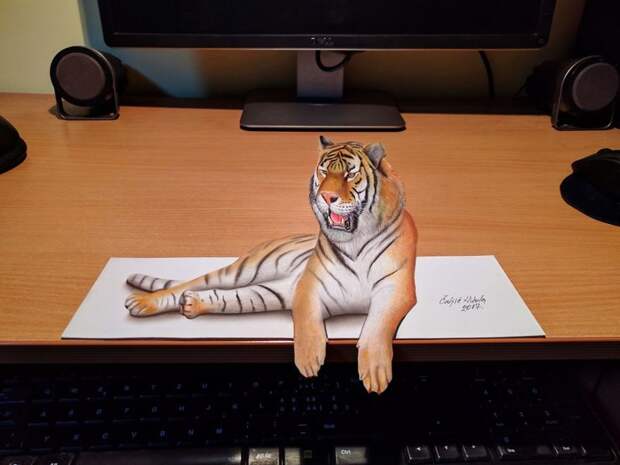 Удивительные 3D-рисунки от сербского художника