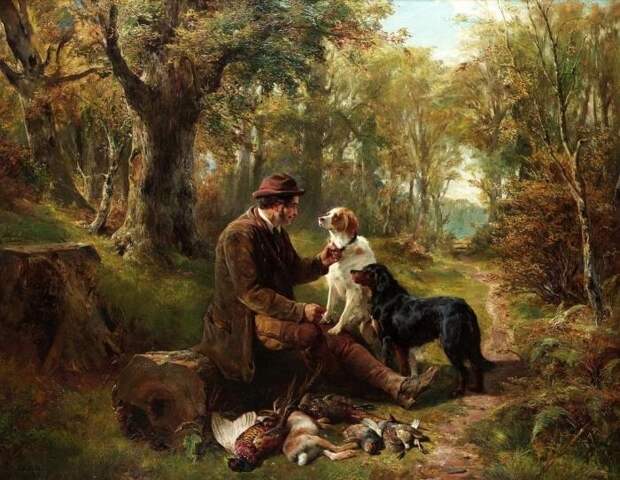 «После охоты». Автор: John Sargent Noble