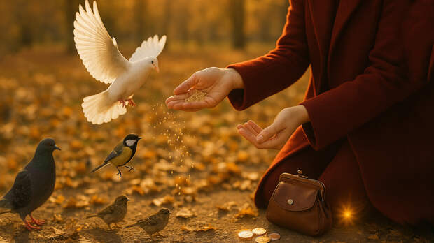 Привлечь деньги через кормление птиц. Даю 5 простых шепотков