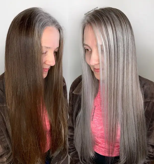 10 очаровательных стрижек для женщин страше 60 лет на длинные волосы