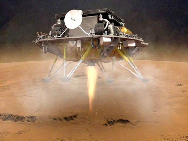 Китайский марсоход Чжужун совершил посадку на Марсе