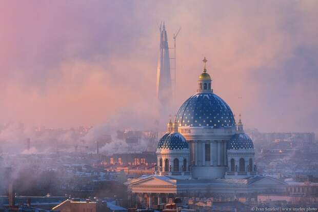 Строительство небоскрёба «Лахта центр»