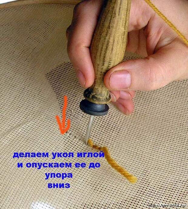 Вышивка ковровой техникой с помощью специальной иглы (11) (600x666, 349Kb)