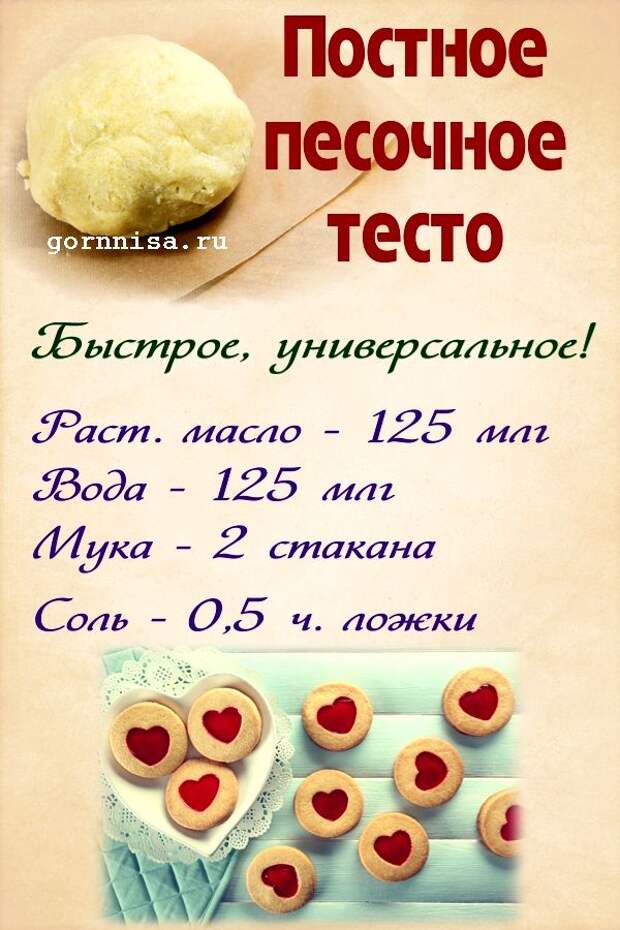 Как сделать тесто для песочного печенья рецепт