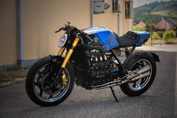 RW Motorcycles: кафе рейсер BMW K100 Blue Moon