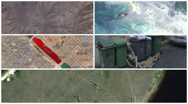 Странные места из Google Maps: от “озера крови” до таинственной “пентаграммы” в Казахстане
