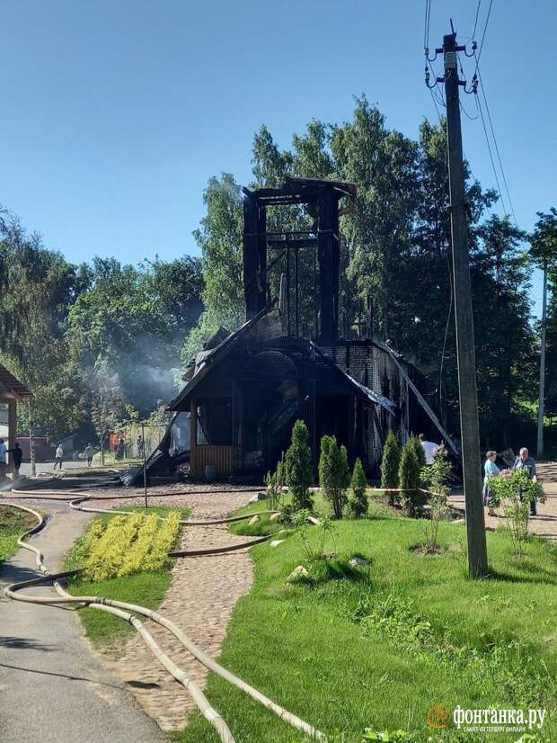 В Осиновой Роще горит православный храм