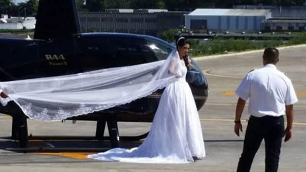 Бразильская невеста, которая погибла в результате аварии вертолета свадьба, трагедия