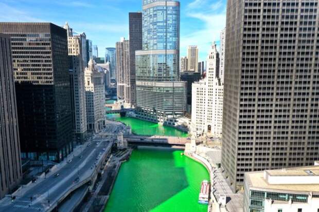 Chicago River Green Saint Patrick's Day