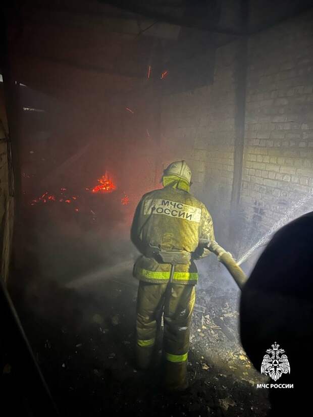 Ночью в Тверской области горел завод