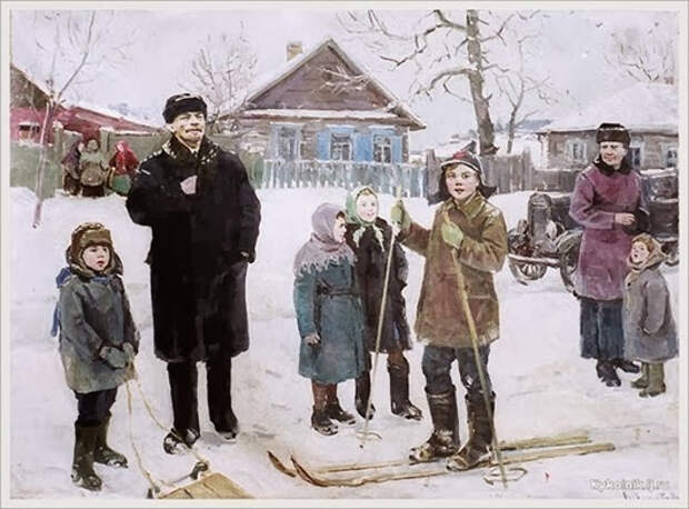 Шепетовский Виталий Яковлевич (Россия, 1927-1988) «Поездка в деревню» 1960