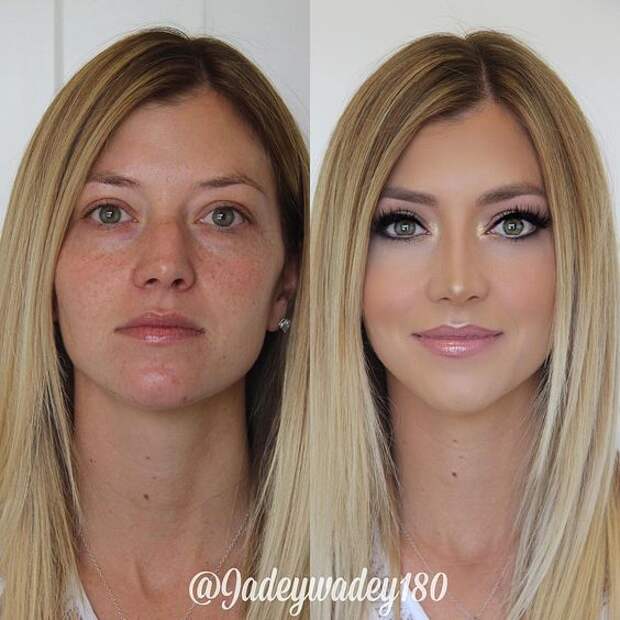 макияж до и после фото 4