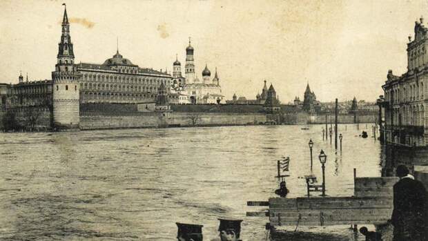 Она утонула: 110 лет с Великого Московского наводнения 1908, Москова, наводнение, фоторепортаж