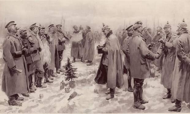 Рождественское перемирие интересно, история, первая мировая война, факты