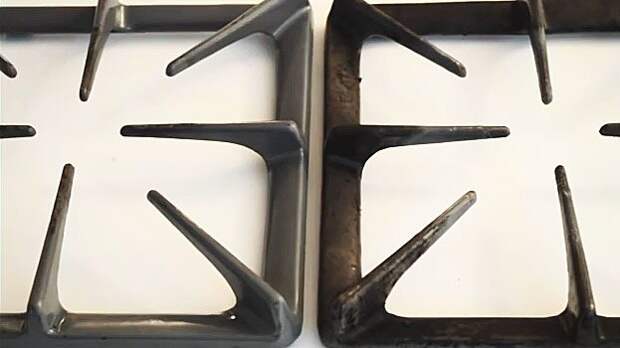 Как быстро и без лишних усилий очистить решётки газовой плиты