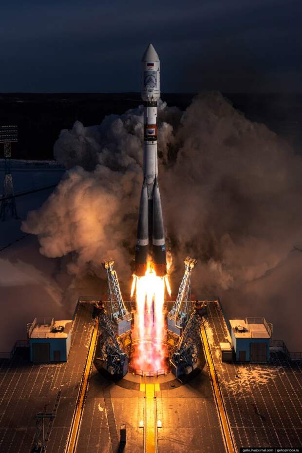 Старт ракеты «Союз-2.1а»