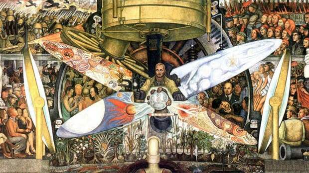 Человек, контроллер Вселенной. Диего Ривера. Человек, контроллер Вселенной. Диего Ривера.