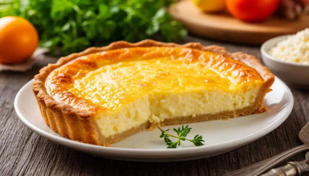 Творожный пирог за 15 минут: большой, нежный, тает во рту — и хватает на всю семью
