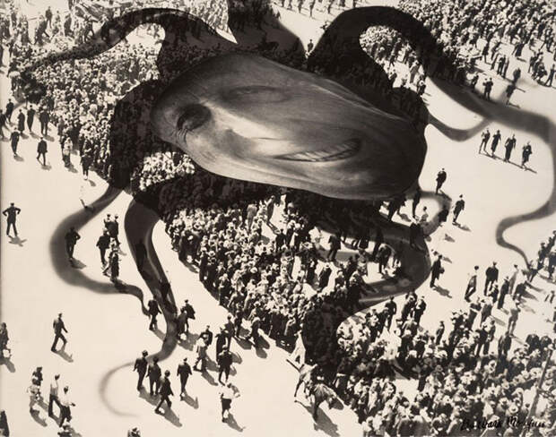 Уильям Херст над людьми. 1939 г. Автор: Barbara Morgan (США). Уильям Херст над людьми. 1939 г. Автор: Barbara Morgan (США).