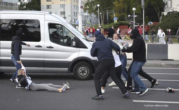 Протесты и задержания в Минске 13.09.2020