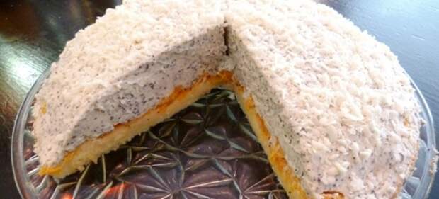 торт с маскарпоне и мандаринами