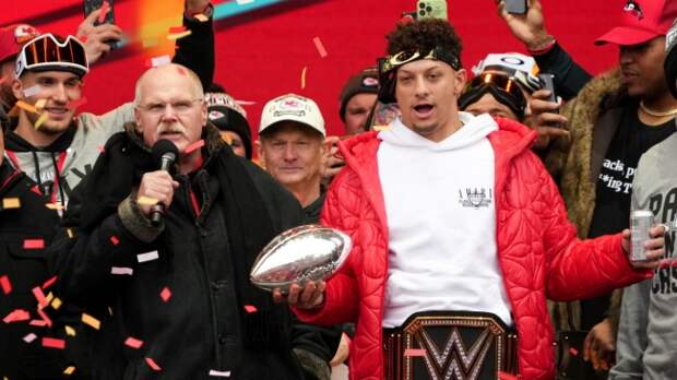 Andy Reid and Patrick Mahomes