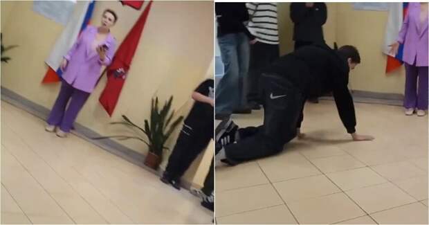 В московской школе учительница заставила ученика ползать по полу и хрюкать