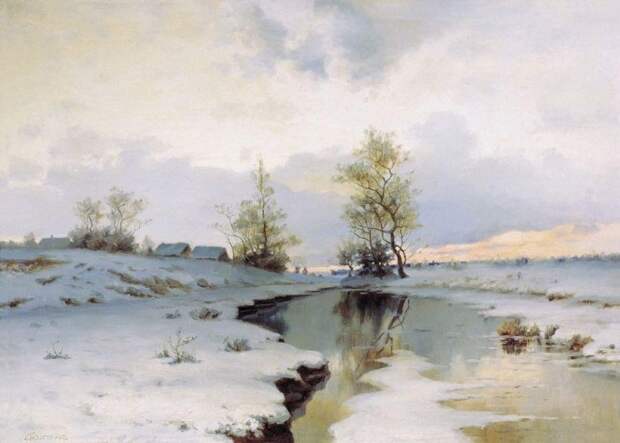 «Начало весны». 1890-е. Автор: Ендогуров Иван Иванович.