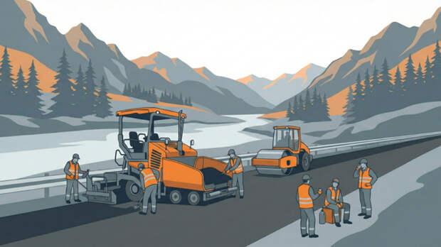 Сколько дорог построили и отремонтировали в Алтайском крае в 2025 году. Инфографика