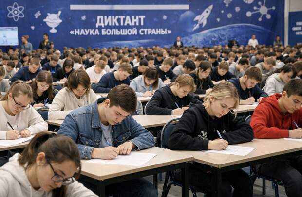 72 тысячи школьников и студентов пишут диктант «Наука большой страны»