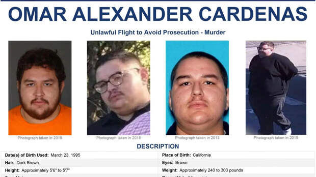 ФБР пообещало миллион долларов за помощь в поимке 135-килограммового убийцы