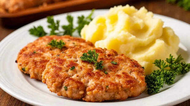 Беру курицу и кабачок: жарю сочные котлетки за 25 минут — тарелки пустеют, семья просит добавки