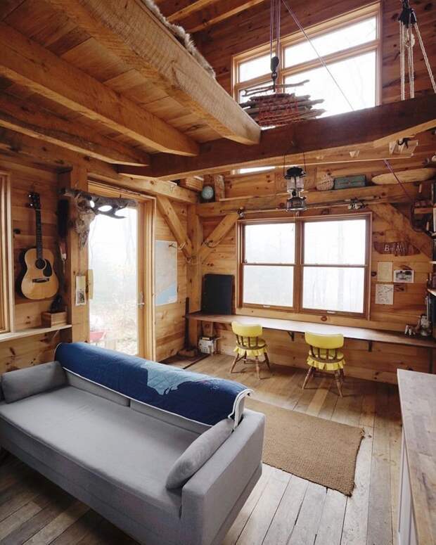 25 уютных деревянных интерьеров, в которых хочется оказаться прямо сейчас дома, интерьер, отдых, природа, уют, фотография
