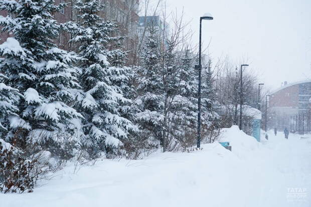 Облачную погоду и метель в отдельных районах прогнозируют в Татарстане 13 января