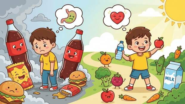 Терапевт Чиркова: детям нужно объяснять вред газировки и фастфуда