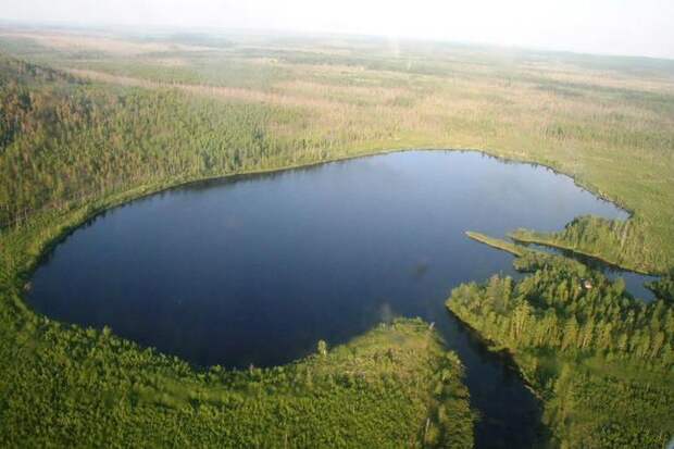 Место падения Тунгусского метеорита. Место падения Тунгусского метеорита.