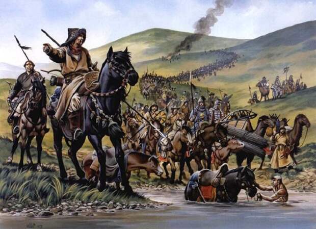 В 1223 году монголы шли в поход на печенегов, а не на Русь