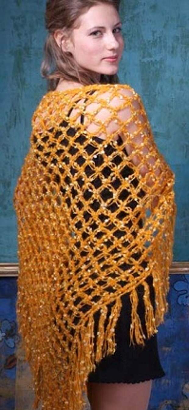 Вязанная шаль
