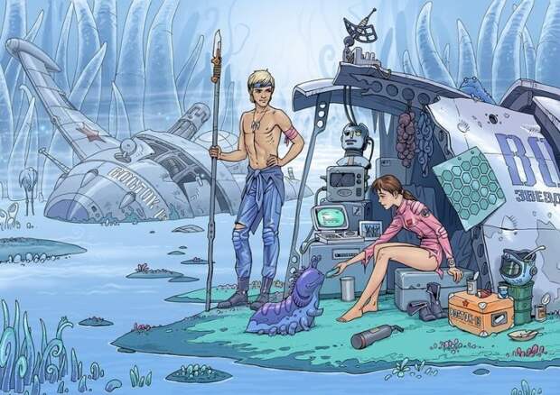 На берегу моря. Автор: Алексей Липатов. На берегу моря. Автор: Алексей Липатов.