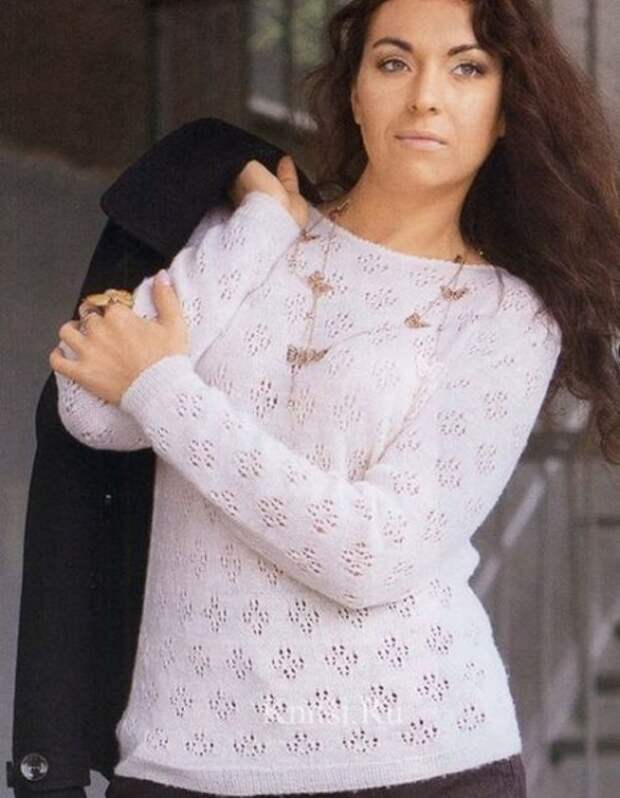 Ажурные узоры для вязания спицами с описанием и схемами