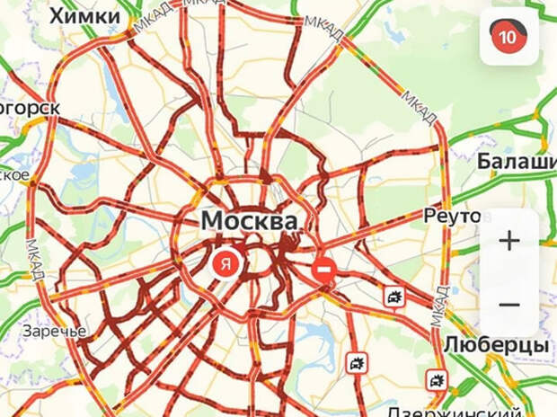 Карта пробок в москве онлайн