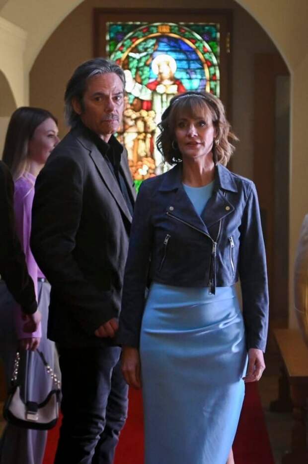 Sharon and Vince in church - Fire Country