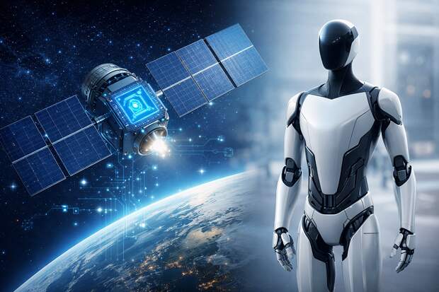 SpaceX готовит ИИ-спутники на солнечной энергии, а Tesla может запустить продажи роботов Optimus уже в 2027 году