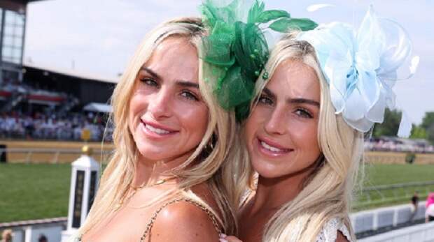 Cavinder Twins at horse race 