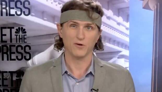 reporter suit headband meet the press