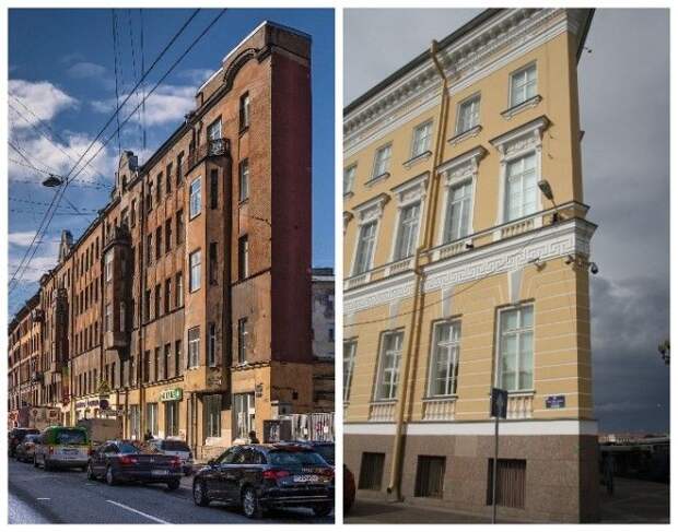 Плоские дома Санкт-Петербурга (на набережной Мойки и Боровой улице, Россия). Плоские дома СанктПетербурга на набережной Мойки и Боровой улице Россия