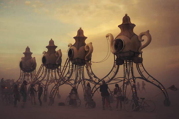 Сюрреалистические фотографии с фестиваля Burning Man от Виктора Хабчи (Victor Habchy)