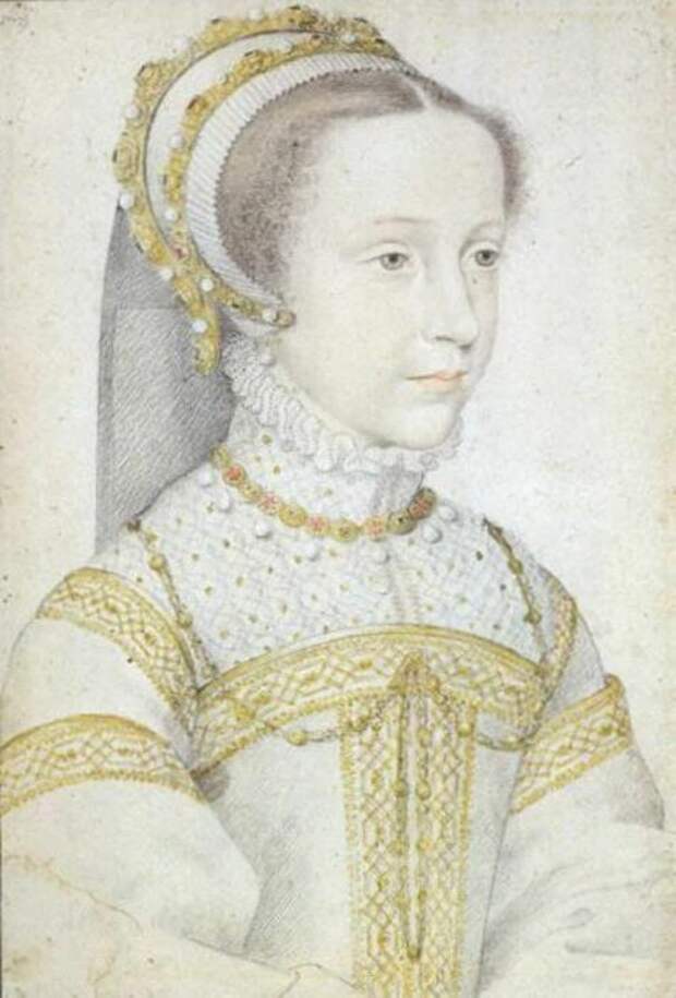 Портрет Марии Стюарт в юности, Франсуа Клуэ. \ Фото: pinterest.com.